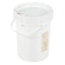 Vestil 5 Gal Trash Can Ring, White, Polyethylene, 10.2 / 11.25 W/Dia PAIL-SCR-5-W - alternate 2